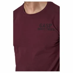 GASP 89 Classic Tap Tee Maroon* T-Shirts|Träning