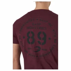 GASP 89 Classic Tap Tee Maroon* T-Shirts|Träning