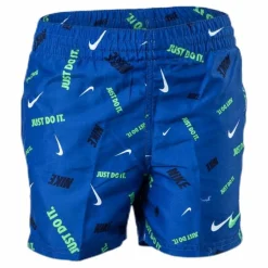 Nike Swim 4" Volly Short Logofetti Junior Blue*Barn Simning|Badkläder