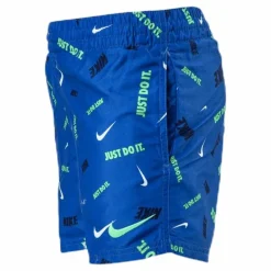 Nike Swim 4" Volly Short Logofetti Junior Blue*Barn Simning|Badkläder