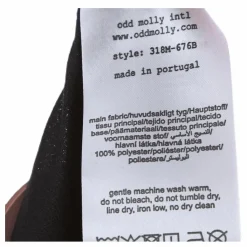 Odd Molly Actilove Solid Top Black* T-Shirts|Träning