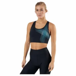 2XU Active Medium Impact Crop Black* Sport-Bh:Ar|Träning