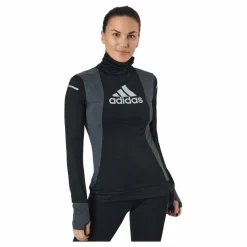 adidas Blocked Longsleeve Tee Women Black / Grey Six* Löpning|Tröjor