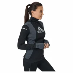 adidas Blocked Longsleeve Tee Women Black / Grey Six* Löpning|Tröjor