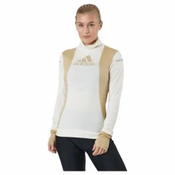 adidas Blocked Longsleeve Tee Women Wonder White / Beige Tone* Tröjor|Löpning