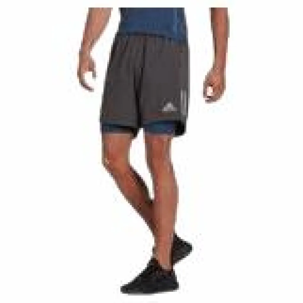 adidas Own The Run Short 2In1 Men Dgh Solid Grey* Shorts|Löpning