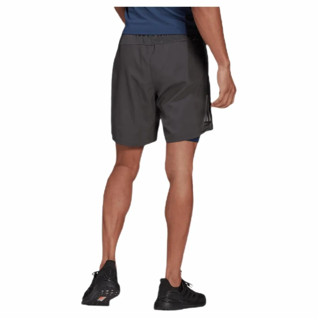 adidas Own The Run Short 2In1 Men Dgh Solid Grey* Shorts|Löpning