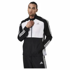 adidas Track Jacket M Black / White / Halo Silver* Jackor|Löpning
