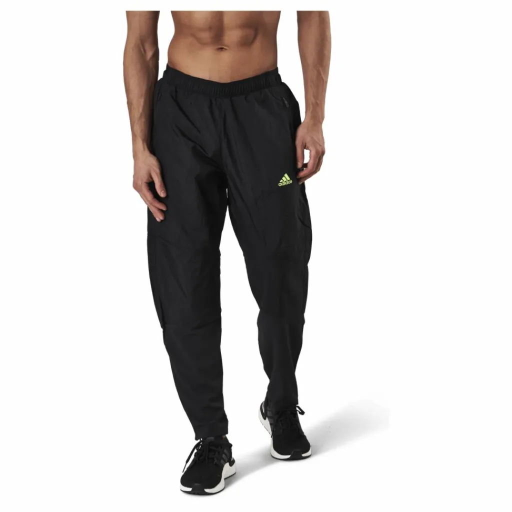 adidas Ultra Pant Male Black / Solar Yellow* Byxor|Löpning