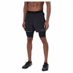 2XU Aero 2-In-1 5" Shorts Black/Silver* Löpning|Shorts