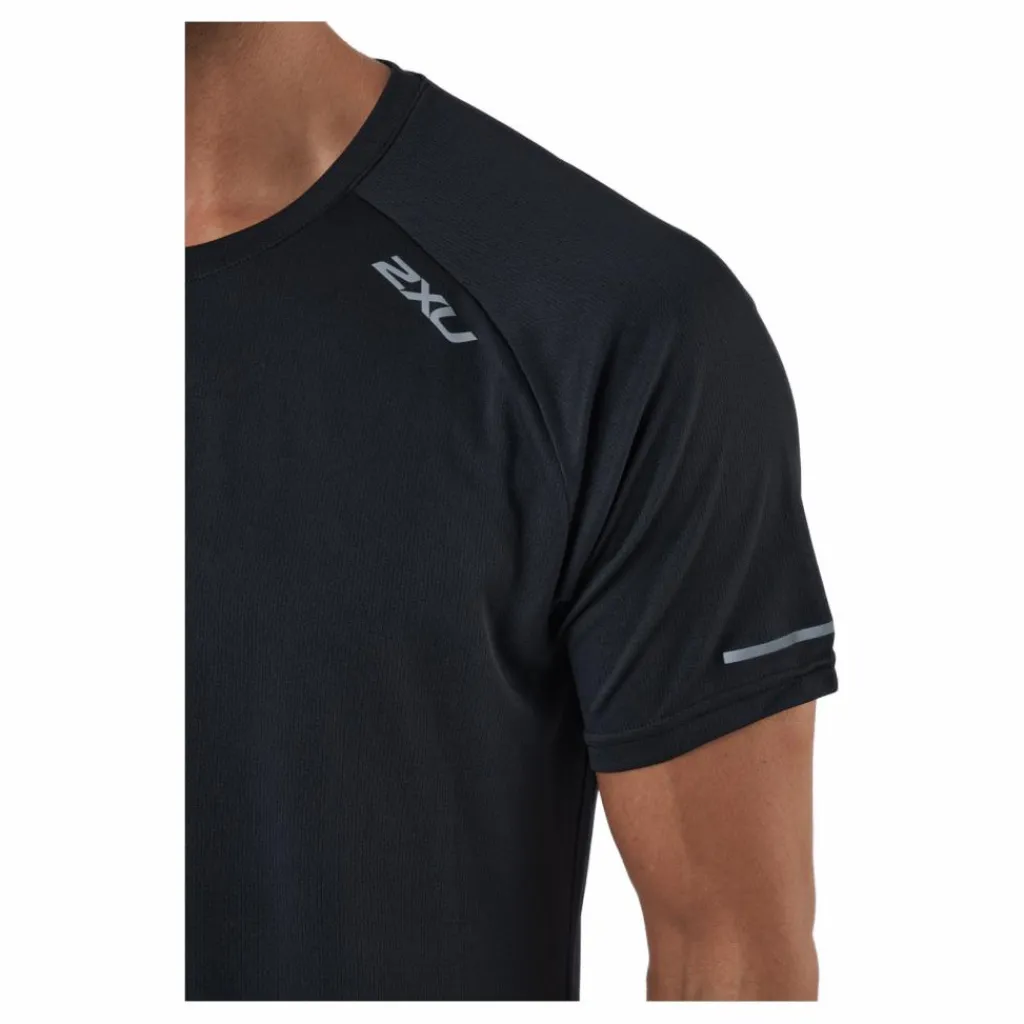 2XU Aero Tee Black/silver Reflective* Löpning|T-Shirts