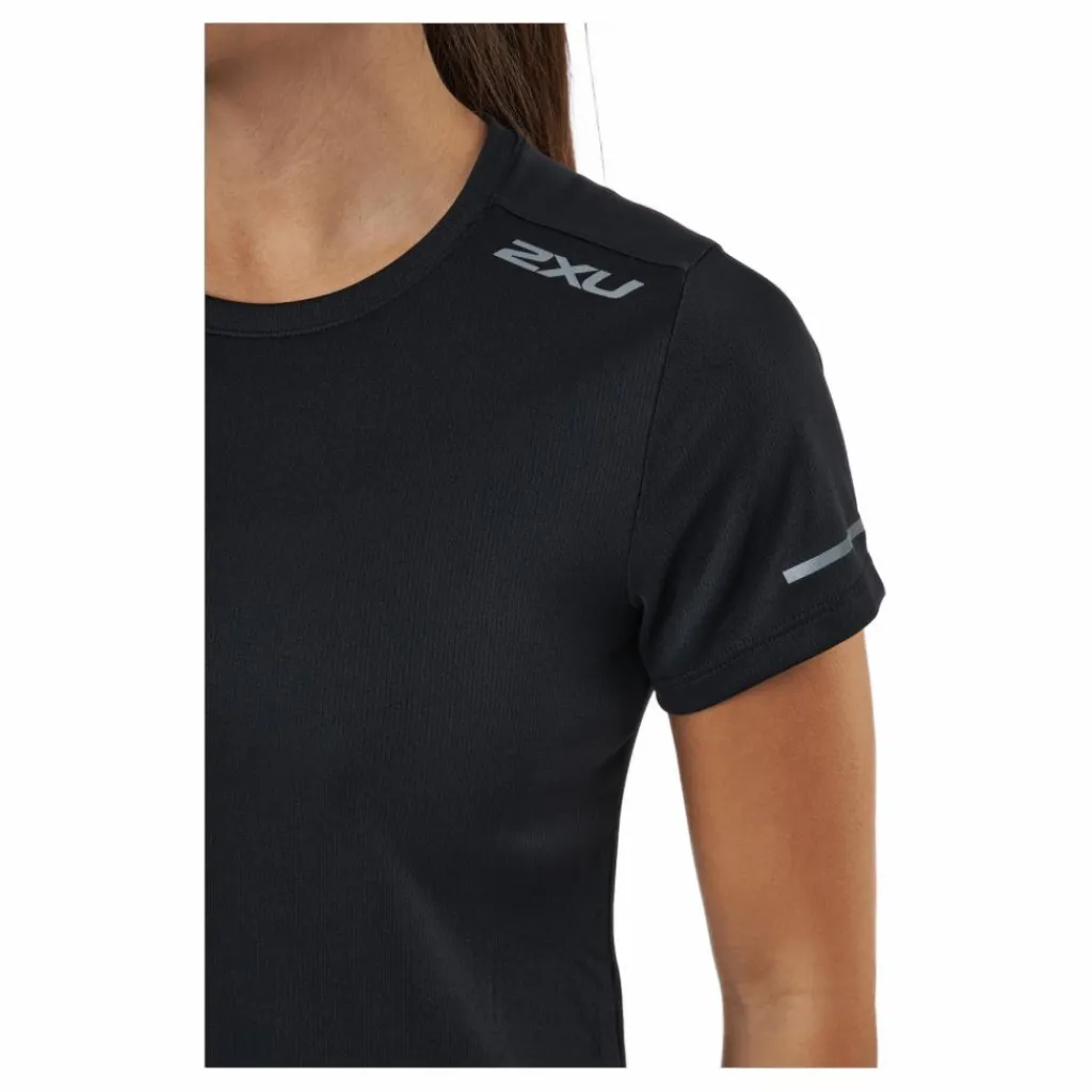 2XU Aero Tee Black/silver Reflective* Löpning|T-Shirts