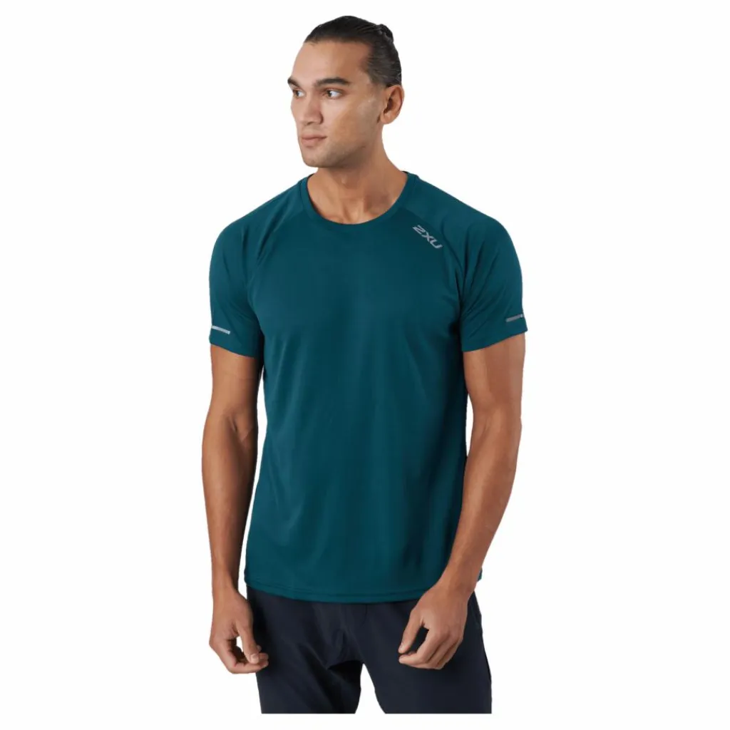 2XU Aero Tee Deep Jade/silver Reflective* T-Shirts|Löpning