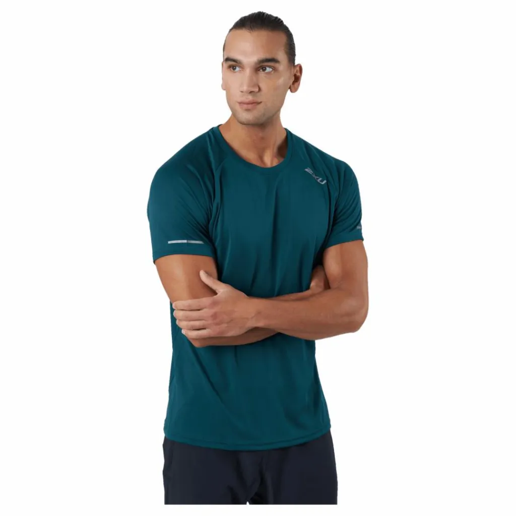 2XU Aero Tee Deep Jade/silver Reflective* T-Shirts|Löpning