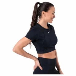 Nike Aeroadpt SS Crop Top Black* T-Shirts|Träning
