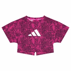 adidas AEROREADY Animal-Print T-Shirt Selufu/Carbon/White*Barn T-Shirts|Träning