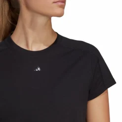 adidas AEROREADY Train Essentials 3 Bar Logo Crop T-Shirt Black* Träning|Linnen