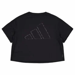 adidas AEROREADY Train Essentials 3 Bar Logo Crop T-Shirt Black* Träning|Linnen