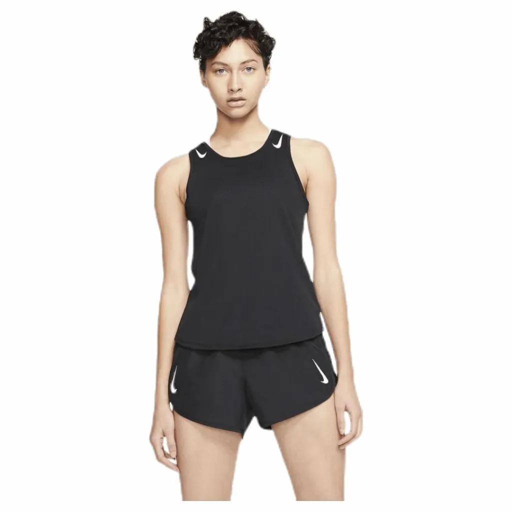 Nike AeroSwift Running Singlet White/Black* Linnen|Löpning