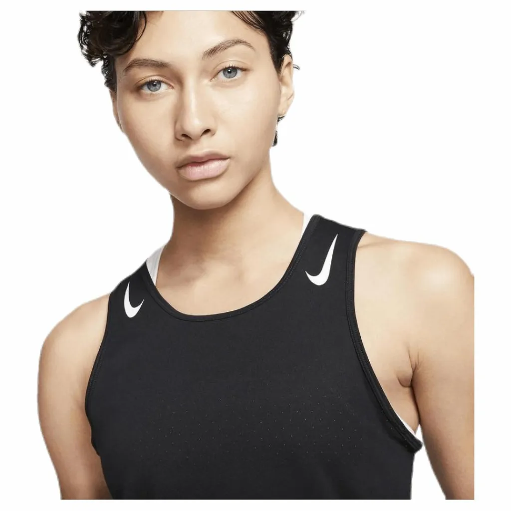 Nike AeroSwift Running Singlet White/Black* Linnen|Löpning