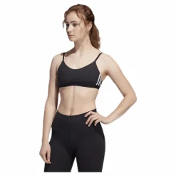 adidas All Me 3 Stripe Bra Black / White* Träning|Sport-Bh:Ar