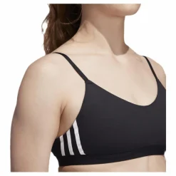 adidas All Me 3 Stripe Bra Black / White* Träning|Sport-Bh:Ar