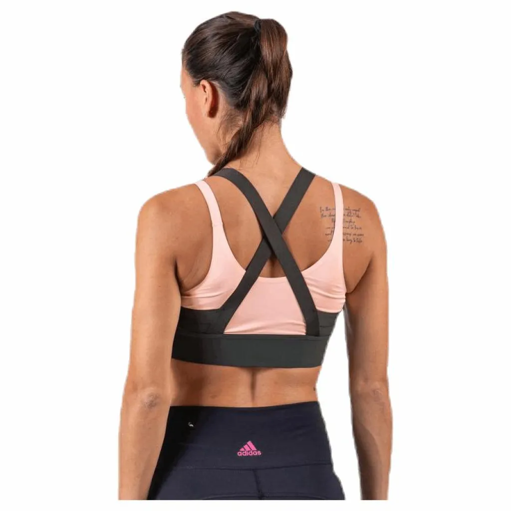 adidas All Me Layered Bra Green* Sport-Bh:Ar|Träning