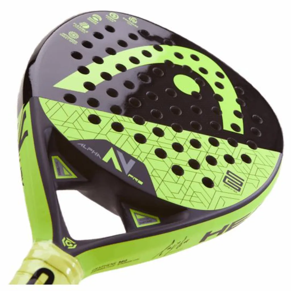 Head Alpha V Black/Yellow* Racket Och Bollar|Racketsporter