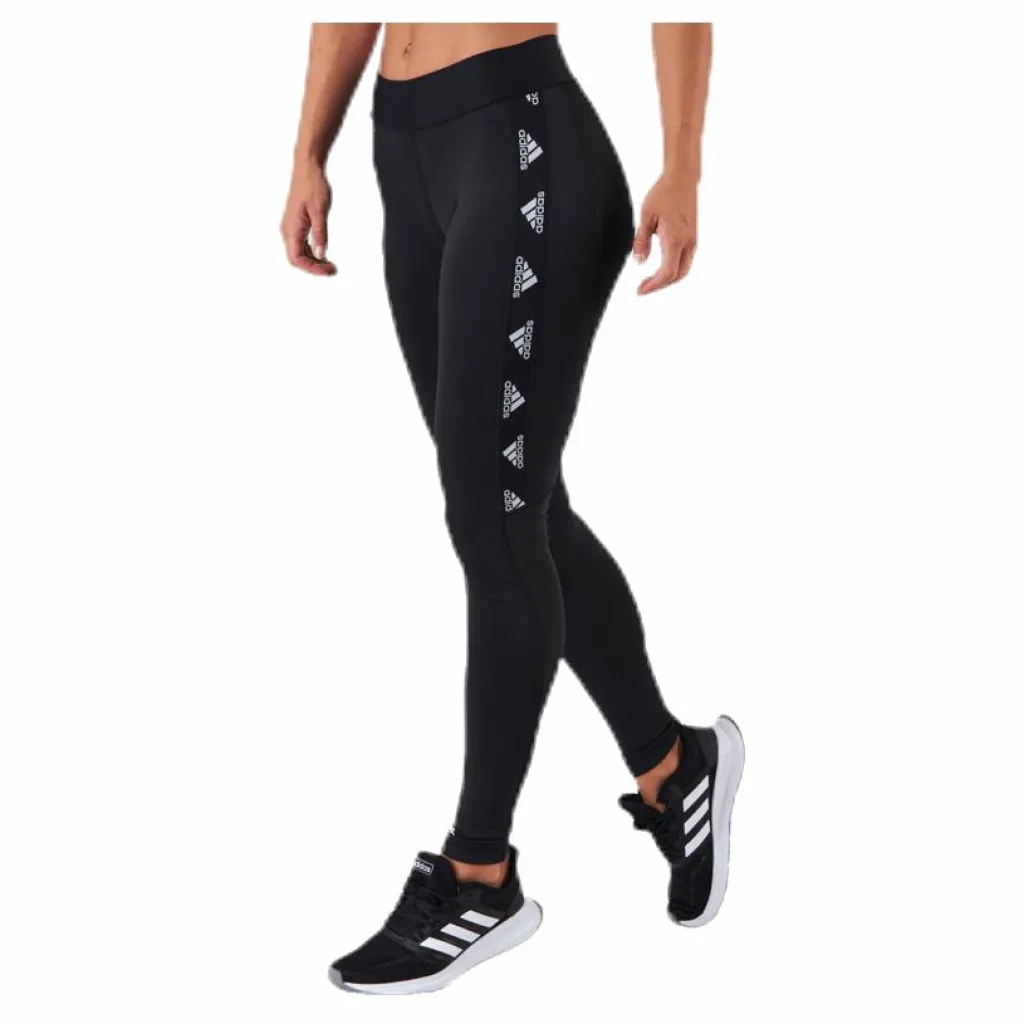 adidas Alphaskin Badge Of Sport Logo Tight Black / White* Träning|Tights