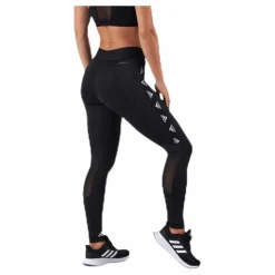adidas Alphaskin Badge Of Sport Logo Tight Black / White* Träning|Tights