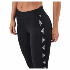 adidas Alphaskin Badge Of Sport Logo Tight Black / White* Träning|Tights