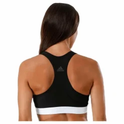 adidas Alphaskin Support Bra LG White/Black* Sport-Bh:Ar|Träning