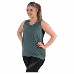BLACC Alya Plus Size tank Green* Träning|Linnen