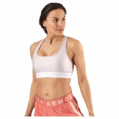 Under Armour Armour Mid Crossback Bra Pink* Sport-Bh:Ar|Löpning