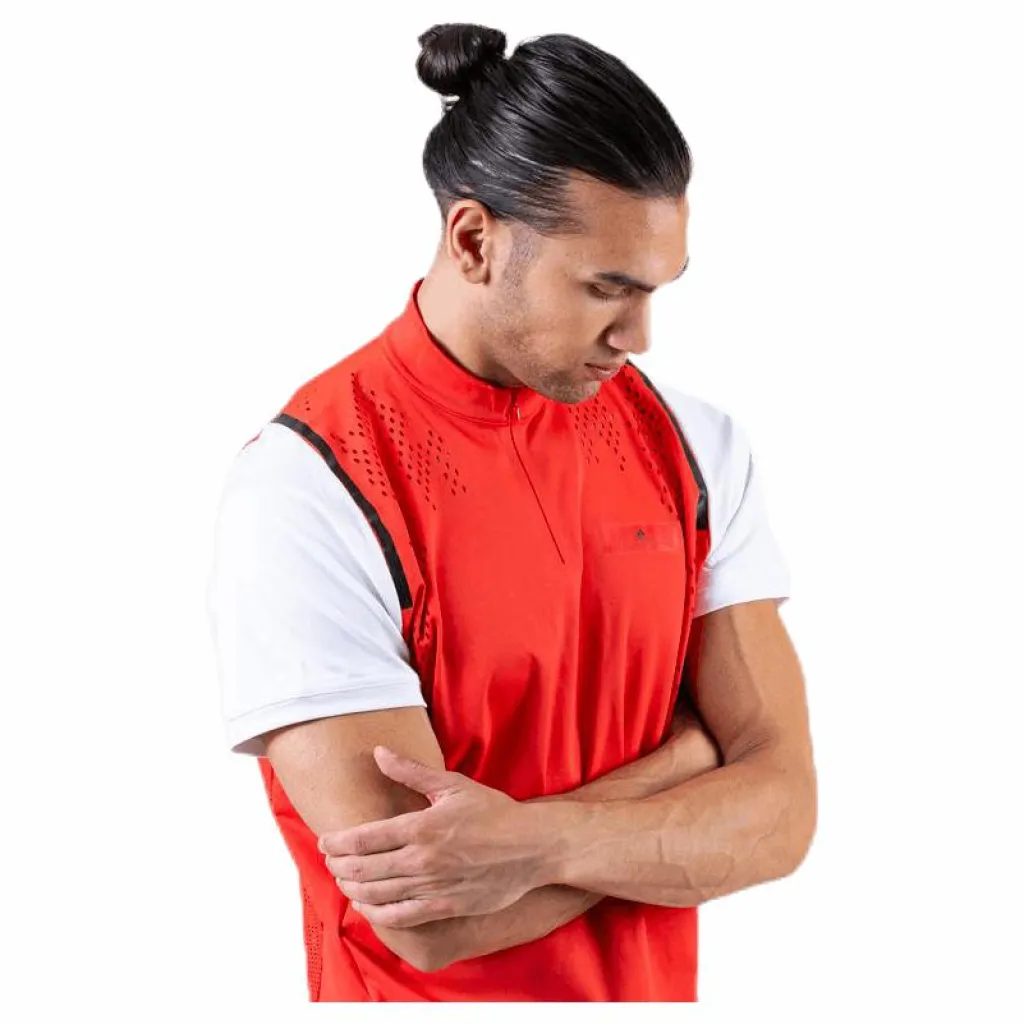 adidas ASMC Zipper Tee White/Red* T-Shirts|Racketsporter
