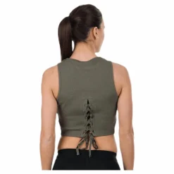 Better Bodies Astoria Laced Tank Green* Linnen|Träning