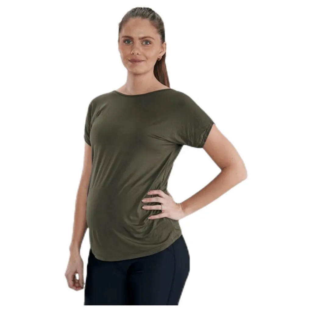 BLACC Astra Mama T-shirt Green* Träning|Mammakläder