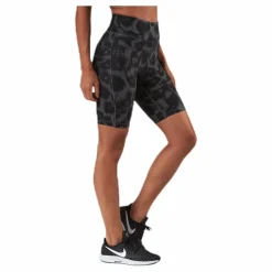 Casall Awake Printed Biker Tights Black/Grey* Tights|Träning