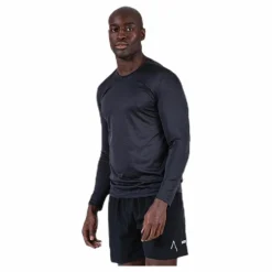 Björn Borg Axton LS Perf Tee Black* Tröjor|Träning