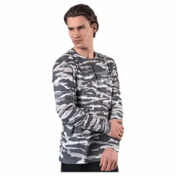 Björn Borg Axton LS Tee Green/Grey* Tröjor|Träning