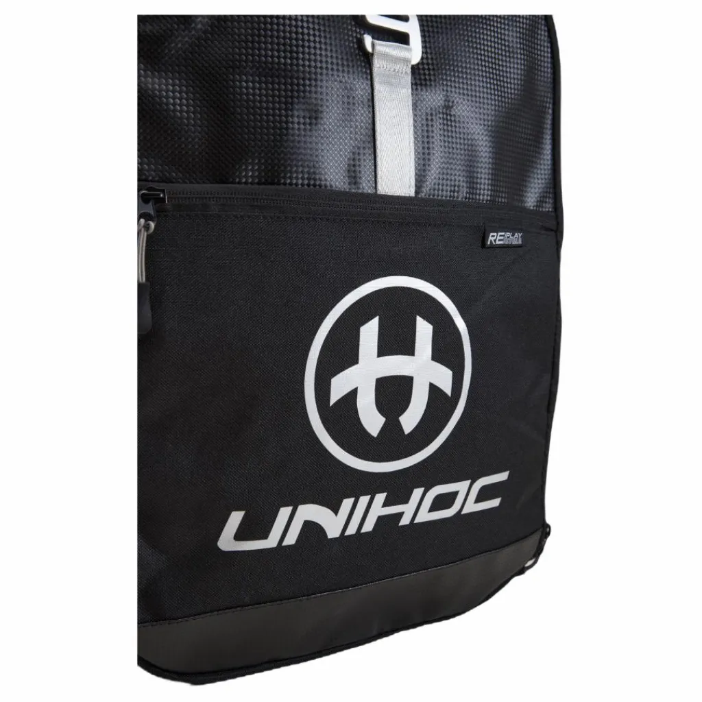 Unihoc Backpack Re/play Line Black Black* Inomhussporter