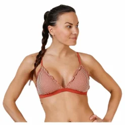 Pieces Barbara Bikini Triangle Bra Red* Simning|Badkläder