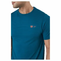 Wilson Bela Smls Crew Iii Blue Coral* Racketsporter|T-Shirts