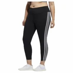 adidas Believe This 2.0 3 Stripe 7/8 Tight Plus Size Black / White* Tights|Träning