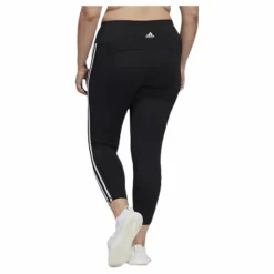 adidas Believe This 2.0 3 Stripe 7/8 Tight Plus Size Black / White* Tights|Träning