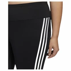 adidas Believe This 2.0 3 Stripe 7/8 Tight Plus Size Black / White* Tights|Träning