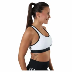 adidas Believe This 3Bar Logo Bra White / Black* Löpning|Sport-Bh:Ar