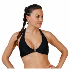 Pieces Belin Bikini Halterneck Bra Black* Simning|Badkläder