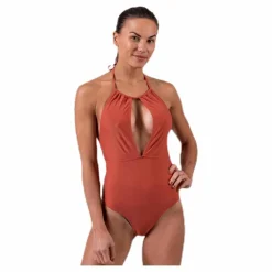 Pieces Belma Swimsuit Red* Simning|Badkläder