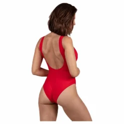 Pieces Benice Swimsuit Red* Simning|Badkläder